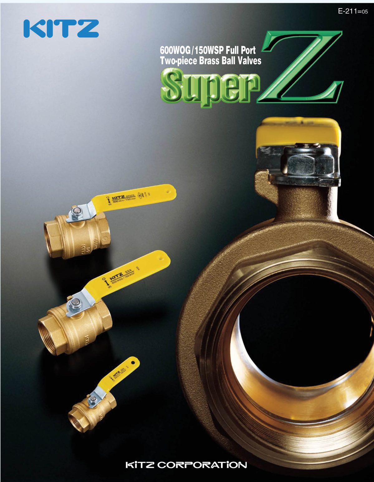 KITZ Super Z brass ball valve catalogue cover